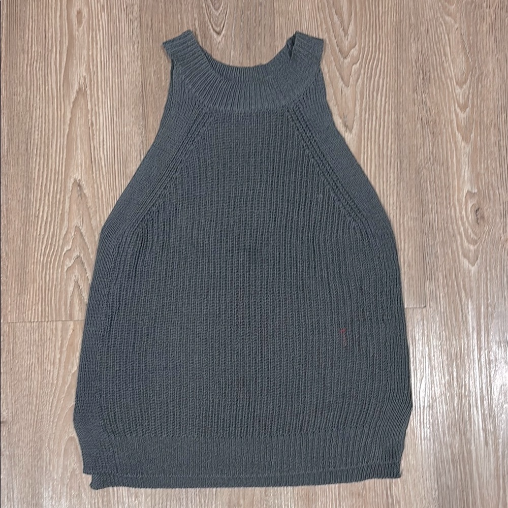 LA MIEL Charcoal Knit Top